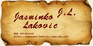 Jasminko Laković vizit kartica